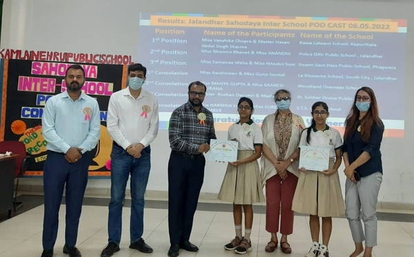 Inter School POD CAST Competition Hosted By Kamla Nehru Public School On 06-05-2022